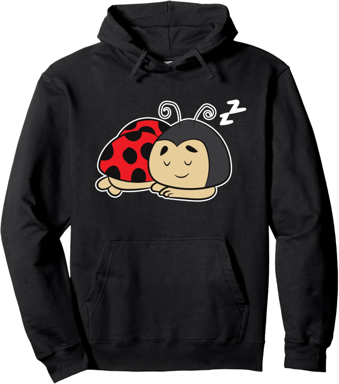 Schlafender Marienkäfer Müde Marienkäfer Ladybug Pullover Hoodie