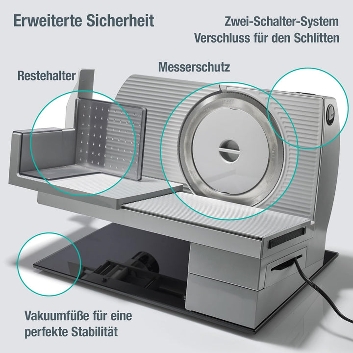 Gorenje R 902 A Alleschneider, Solingen Messer, Made in Europe, Sicherheitstaste, einstellbare Schni