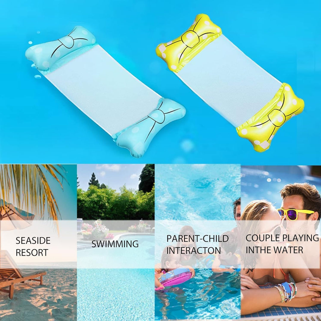 4-in-1 Wasser Hängematte, Aufblasbare Hängematte, Aufblasbares Schwimmbett, Wasserspielzeug Pool Zub