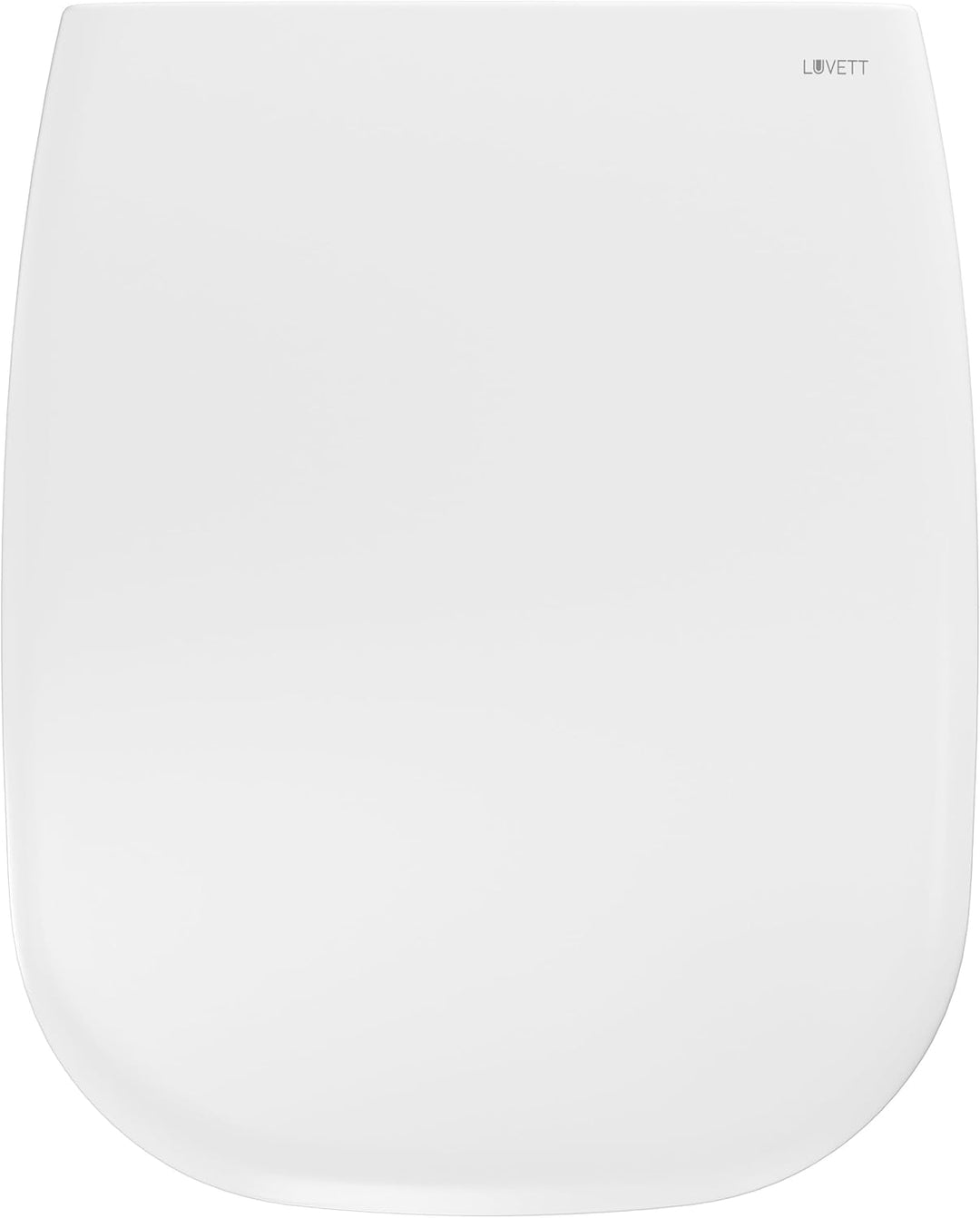 LUVETT® D260 Toilettendeckel mit Absenkautomatik D Form Weiss - SoftClose Klodeckel Abnehmbar - Klob