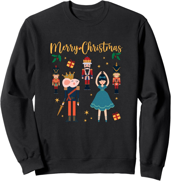 Märchen Klara Nussknacker Figur Prinz Ballett Weihnachts Sweatshirt