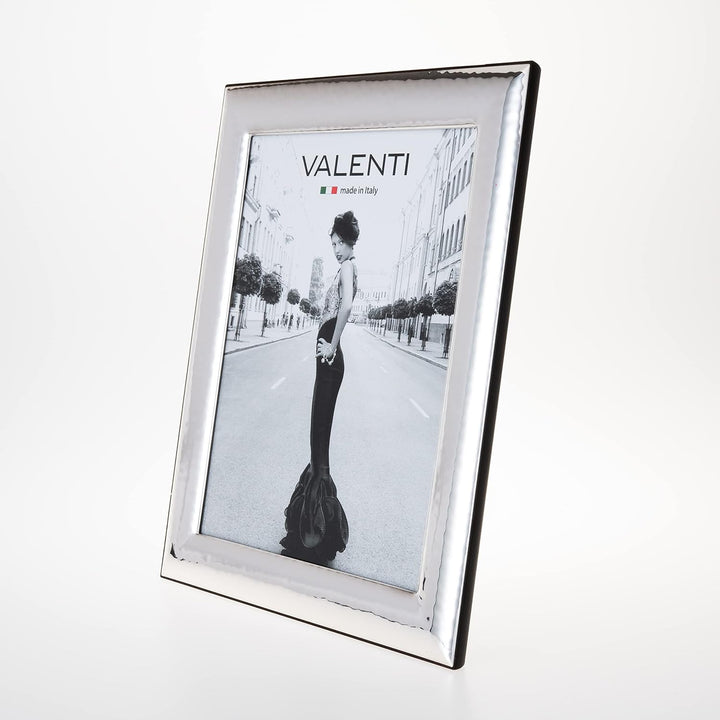Valenti&Co. - Bilderrahmen - Silber in gehämmerter Optik - glänzend Hochzeit, zum Geburtstag von Fre