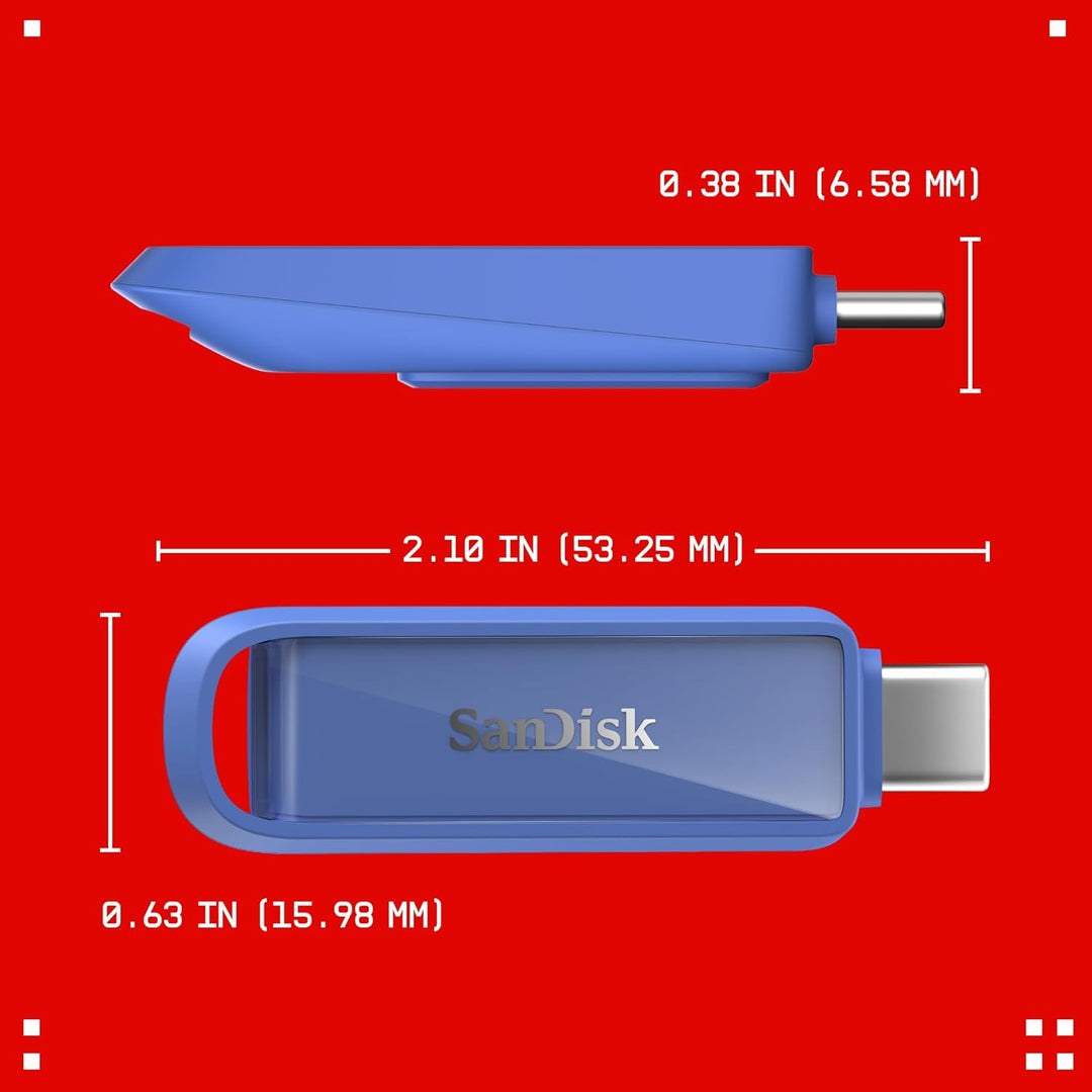 SANDISK Phone Drive mit USB Type-C 512 GB (Flash-Laufwerk für Smartphones, Tablets und Computer, 150