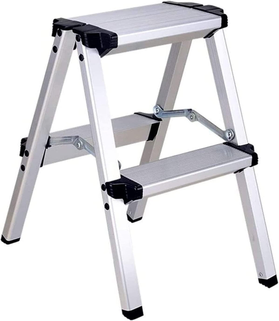 Treppe Leiter aus Aluminium, faltbar, doppelseitig, 2 Stufen