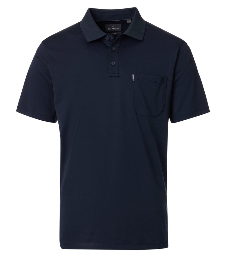 CASAMODA Polo-Shirt Uni S Dunkelblau, S Dunkelblau
