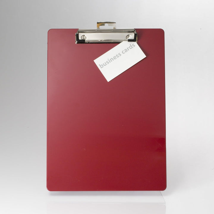 Officemate Recycled Plastic Clipboard, Letter Size, Red, Pack of 6 (83083) rot, rot