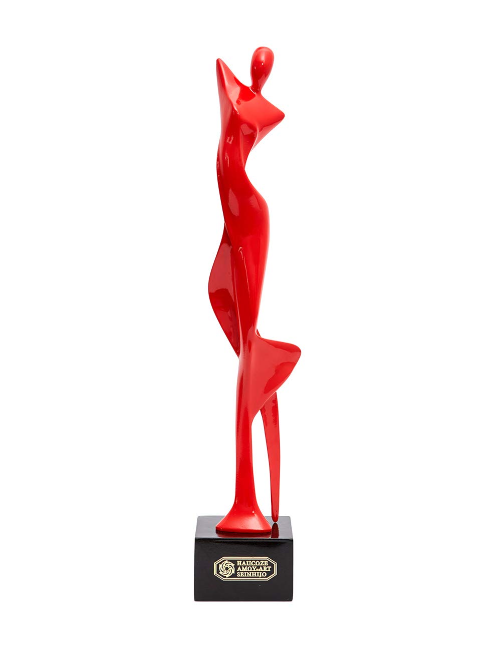 NENBOLEC Frau Statue Figuren Modern Arts Skulptur Yoga Geschenk Mädchen Dekor Wohnzimmer Kunst Polyr