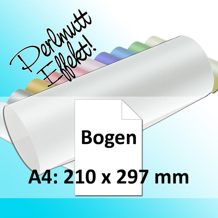 75x Artoz Perle - DIN A4 Bogen 120 g/m² - Weiss - glänzendes Papier 75 Bogen 211 - Weiss, 75 Bogen 2