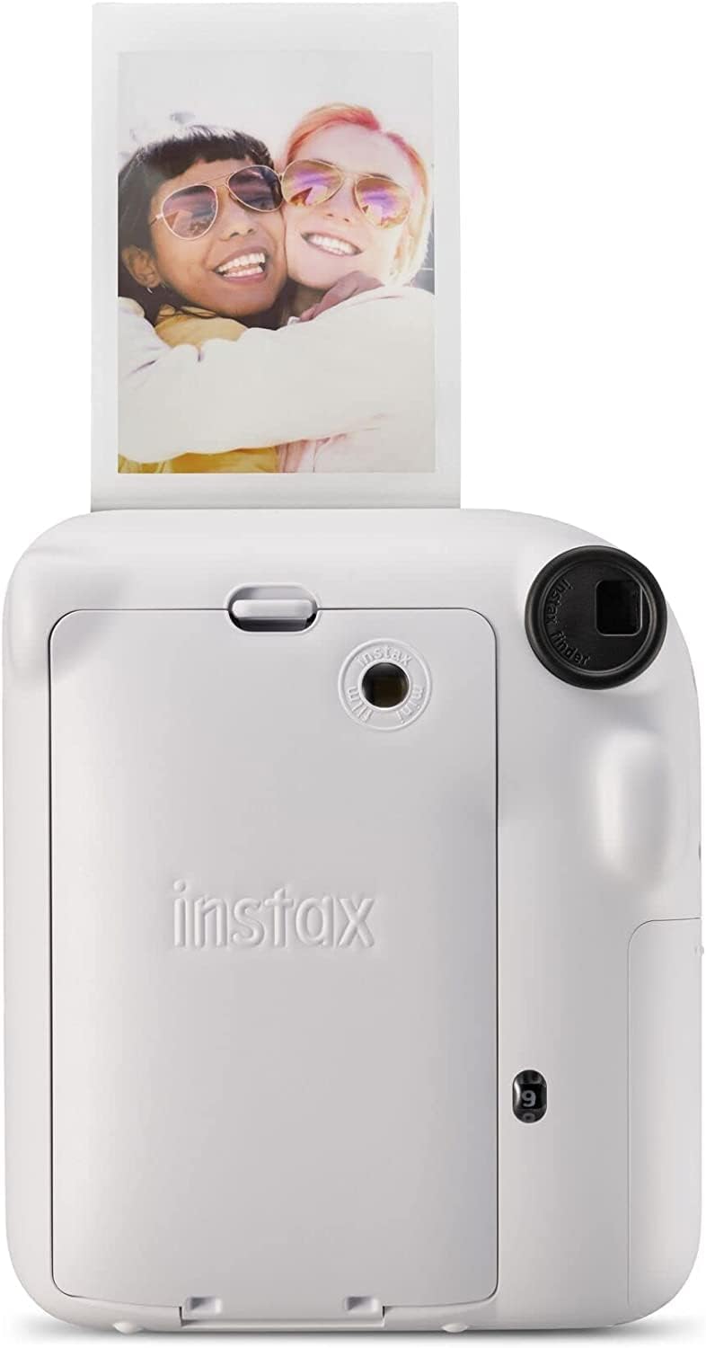 Fujifilm Instax Mini 12 Sofortbildkamera - Clay White + 2 Pack Film Kamera + 2er-Pack Filme Tonweiss