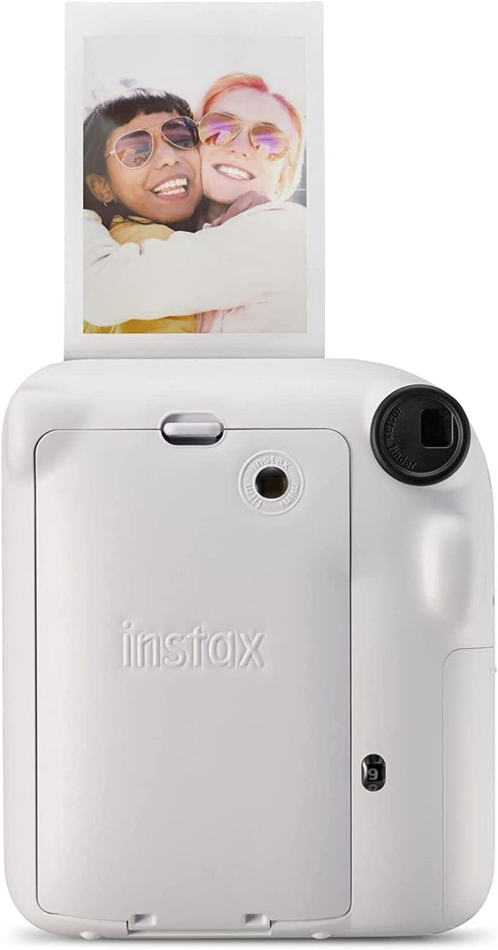 Fujifilm Instax Mini 12 Sofortbildkamera - Clay White + 2 Pack Film Kamera + 2er-Pack Filme Tonweiss