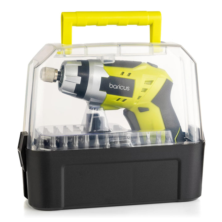 Baricus Akkuschrauber 3,6V - Akku-Stabschrauber - Drehmoment: 3,5 Nm - B-Ware (lime green), Lime Gre