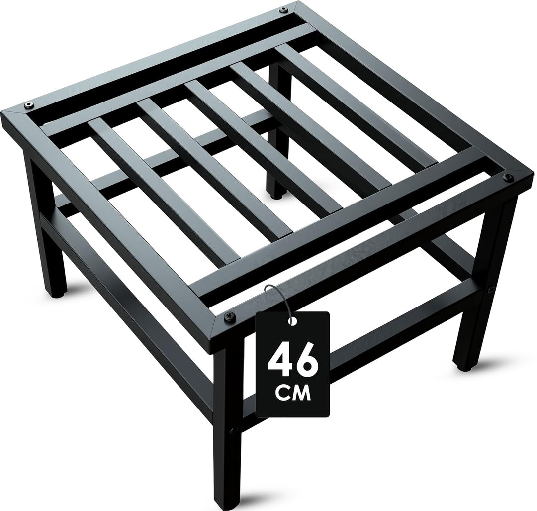 Metall Pflanzenständer, 46cm Schwarz Schwerlast Blumenständer Blumenhocker Pflanzenhocker,Rostfest B