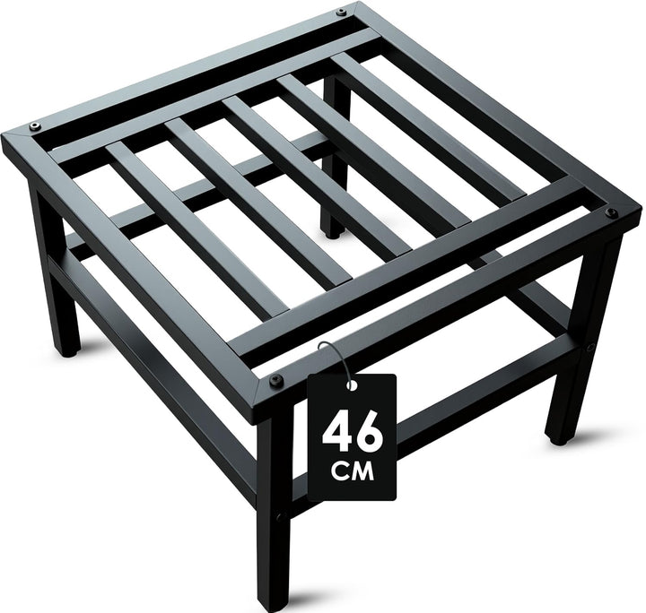 Metall Pflanzenständer, 46cm Schwarz Schwerlast Blumenständer Blumenhocker Pflanzenhocker,Rostfest B
