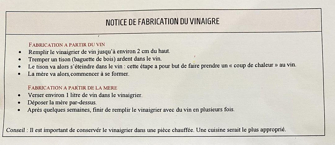 Essigtopf aus Eiche, handgefertigt in Frankreich, 3 l, 3 l