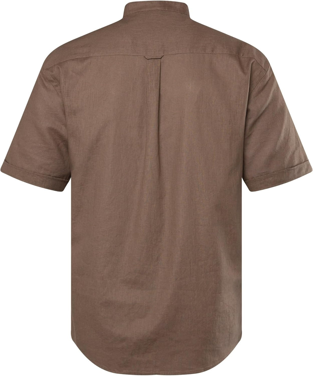 JP 1880 Herren grosse Grössen Übergrössen Menswear L-8XL Hemd, Halbarm, Leinenmix, Stehkragen, Moder