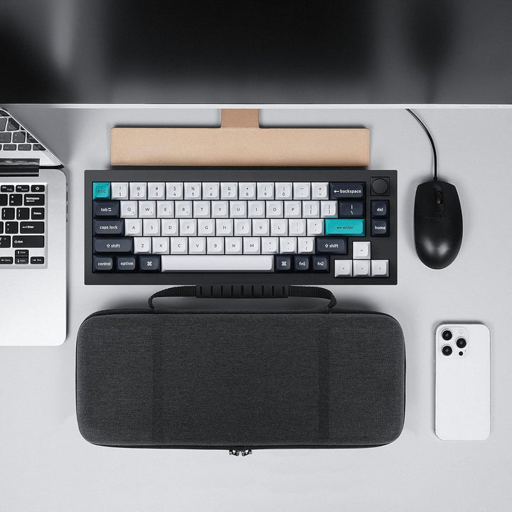 Geekria 65 % kompakte Tastaturhülle, Hartschalen-Reisetasche für 68 Tasten, kompakte Tastatur, kompa