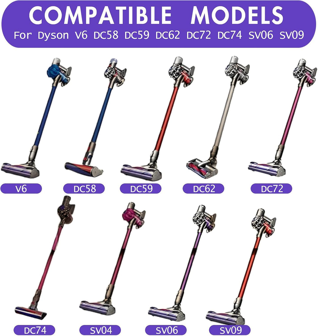 Bürste kompatibel für Dyson V6 DC58 DC59 DC62 DC72 DC74 SV04 SV06 SV09, Ersatzteile Bodendüse Zubehö