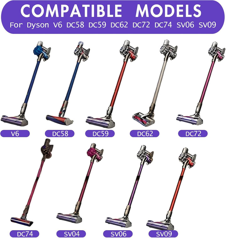 Bürste kompatibel für Dyson V6 DC58 DC59 DC62 DC72 DC74 SV04 SV06 SV09, Ersatzteile Bodendüse Zubehö
