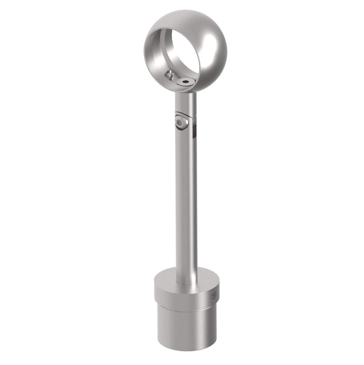 Rohrstütze Edelstahl mit Kugelring 42,4 mm Handlaufrohrstütze rund 42,4 Handlaufhalter Handlaufträge