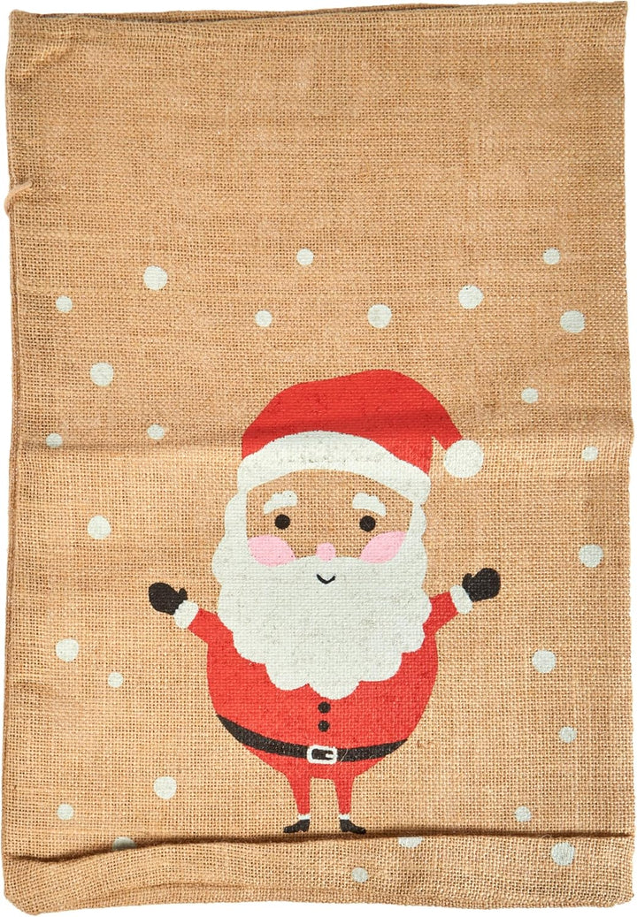 folia J 300 - Jutesack, Nikolaussack, ca. 35 x 50 cm Natur, mit aufgedrucktem Bild - ideal zum Befül