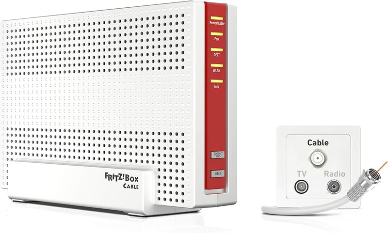 AVM FRITZ!Box 6591 Cable WLAN AC + N Router (DOCSIS-3.1-Kabelmodem, Dual-WLAN Ac+N (MU-MIMO) mit 173