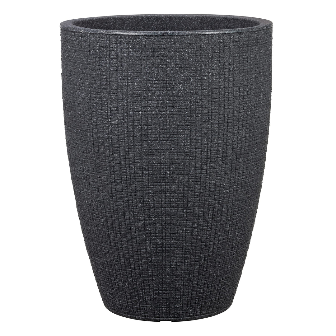 Scheurich Barceo High 54, Hochgefäss/Blumentopf/Pflanzenkübel, rund, Farbe: Stony Black, hergestellt