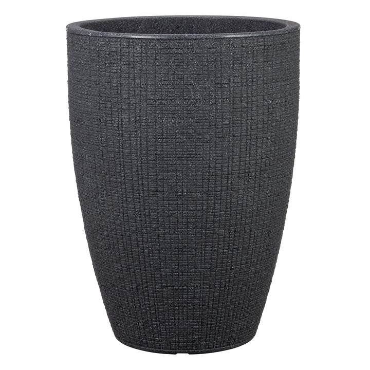 Scheurich Barceo High 54, Hochgefäss/Blumentopf/Pflanzenkübel, rund, Farbe: Stony Black, hergestellt