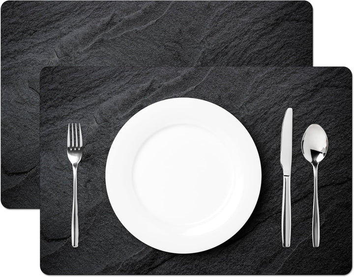 KitchenYeah© Platzsets Abwaschbar 6-Teilig 45x30 cm Tischsets Platzdeckchen rutschfeste Platzset Unt