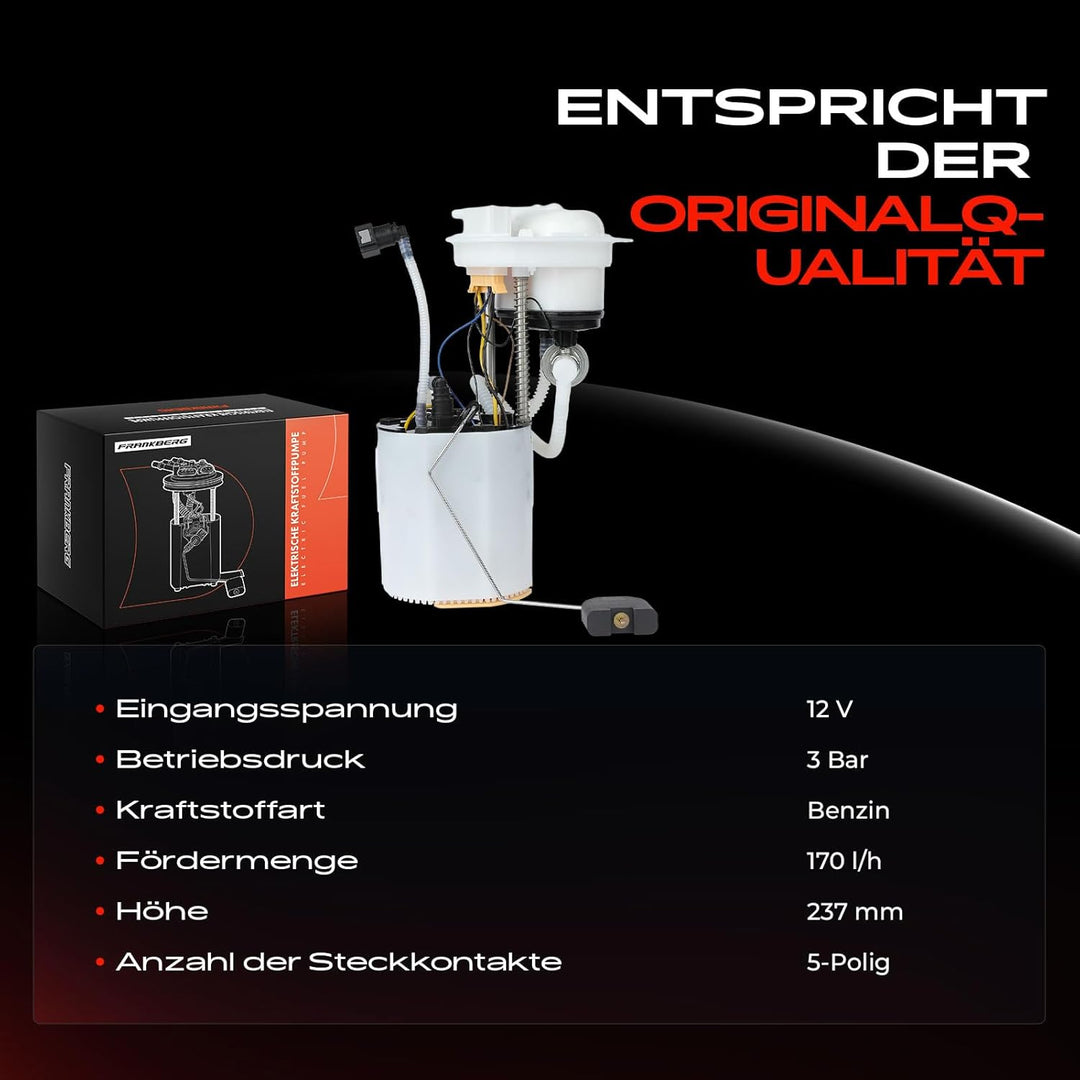 Kraftstoffpumpe Benzin für Fiesta V JH Fiesta V Van Fusion JU 1.2L 1.3L 1.4L 1.6L 2001-2012 1491778