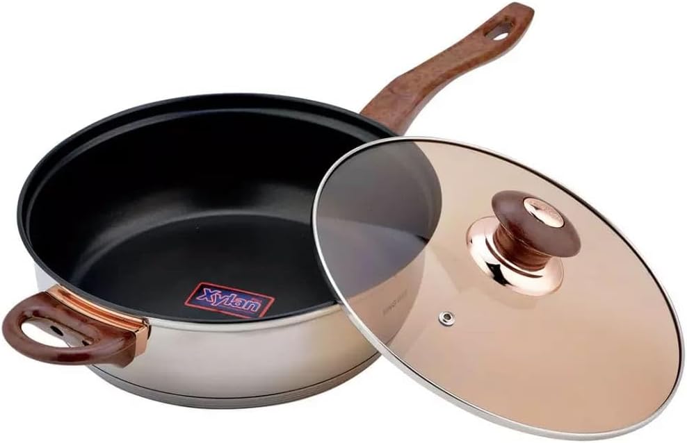 12-teilig Edelstahl Topfset Kochtopfset Topfe mit Teflon Pfanne KINGHOFF KH-1768 Rosegold