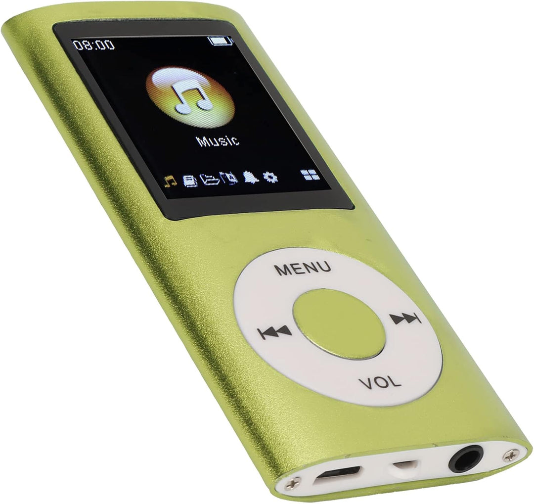 Yctze MP3/MP4-Player, Tragbarer Musikplayer mit Kopfhörer, 1,8-Zoll-HD-Bildschirm, Unterstützt Bis z