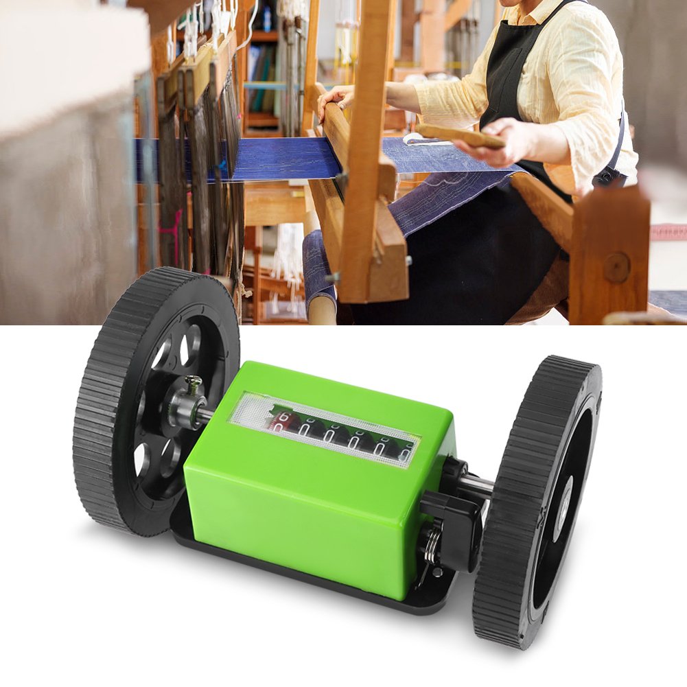 Roller Type Meter Counter, 6 Digit Meter Rollen Mechanischer Längenzähler zum Messen von Textilien,