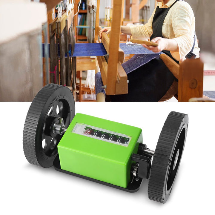 Roller Type Meter Counter, 6 Digit Meter Rollen Mechanischer Längenzähler zum Messen von Textilien,
