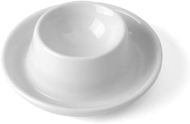 Holst Porzellan Porzellan Eierbecher-Set mit Ablage & Löffel 24-TLG, 12 Eier Eco+Löffel 12 Eier, Eco