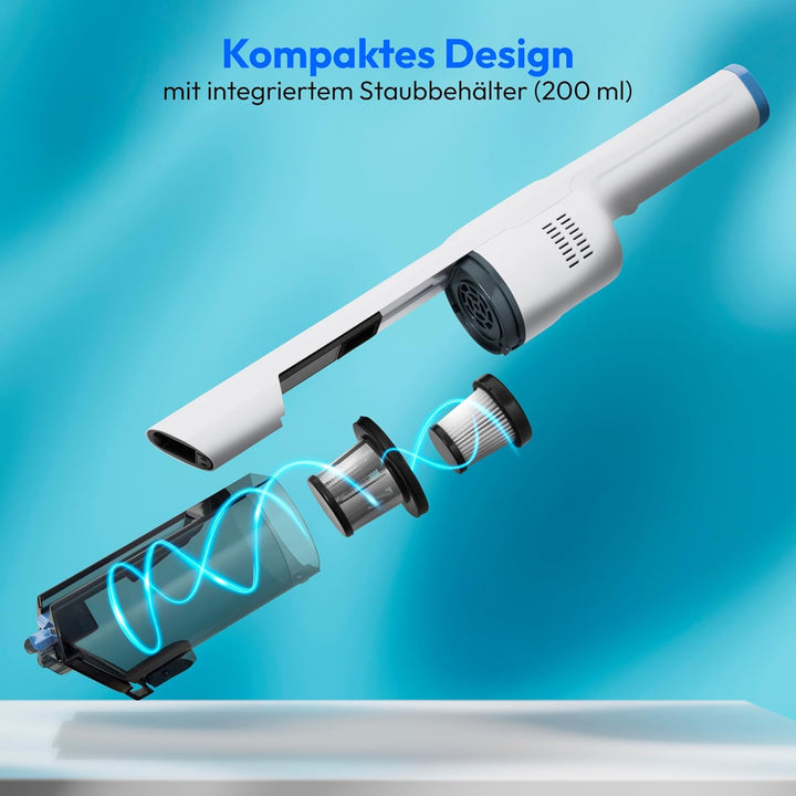 MEDION 2in1 Handstaubsauger mit Saugrohr und Bodenbürste (Akku, kabellos, BLDC-Motor, Mini Staubsaug