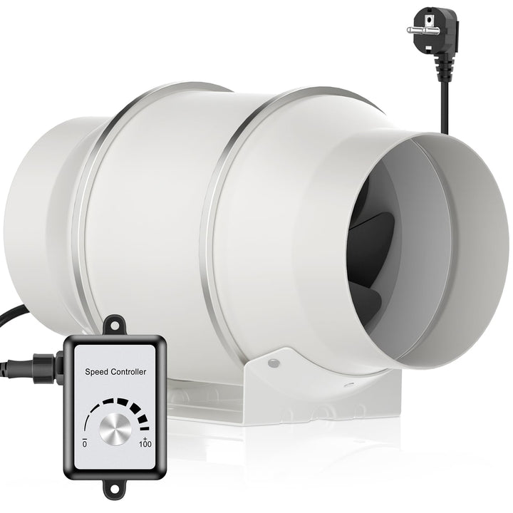 HG Power Inline-Kanalventilator, 15,2 cm, Belüftung mit variabler Geschwindigkeitskontrolle, Abluftv