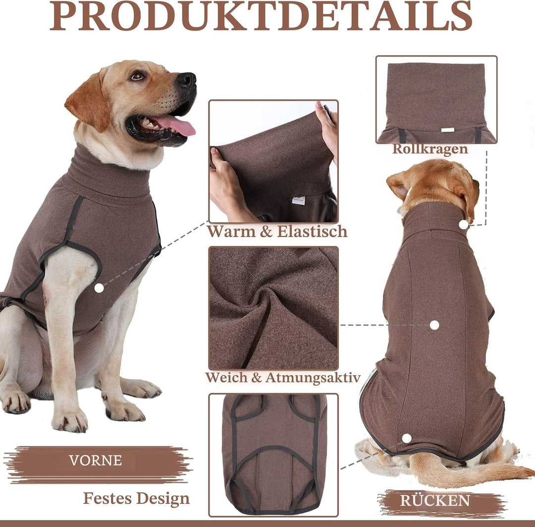 Hundepullover aus Fleece, warmer und leichter Pullover, Pyjama, Mantel, für Herbst und Winter, kalte