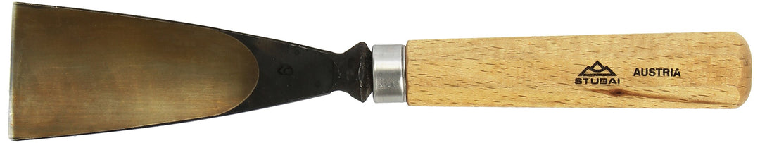 STUBAI Stemmeisen Stechbeitel Serie 52 - Form 6 | Gerades Hohleisen - 50 mm, mit Holzgriff, für Figu