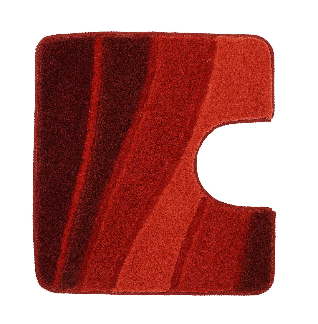 Meusch WC-Vorleger Ocean rot 55 x 50 cm 55 x 50 cm Granat, 55 x 50 cm Granat