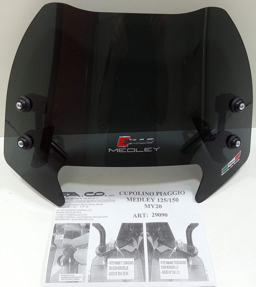 Windschild Piaggio Medley 125-150cc ab 2020 - Artikelnummer 29090