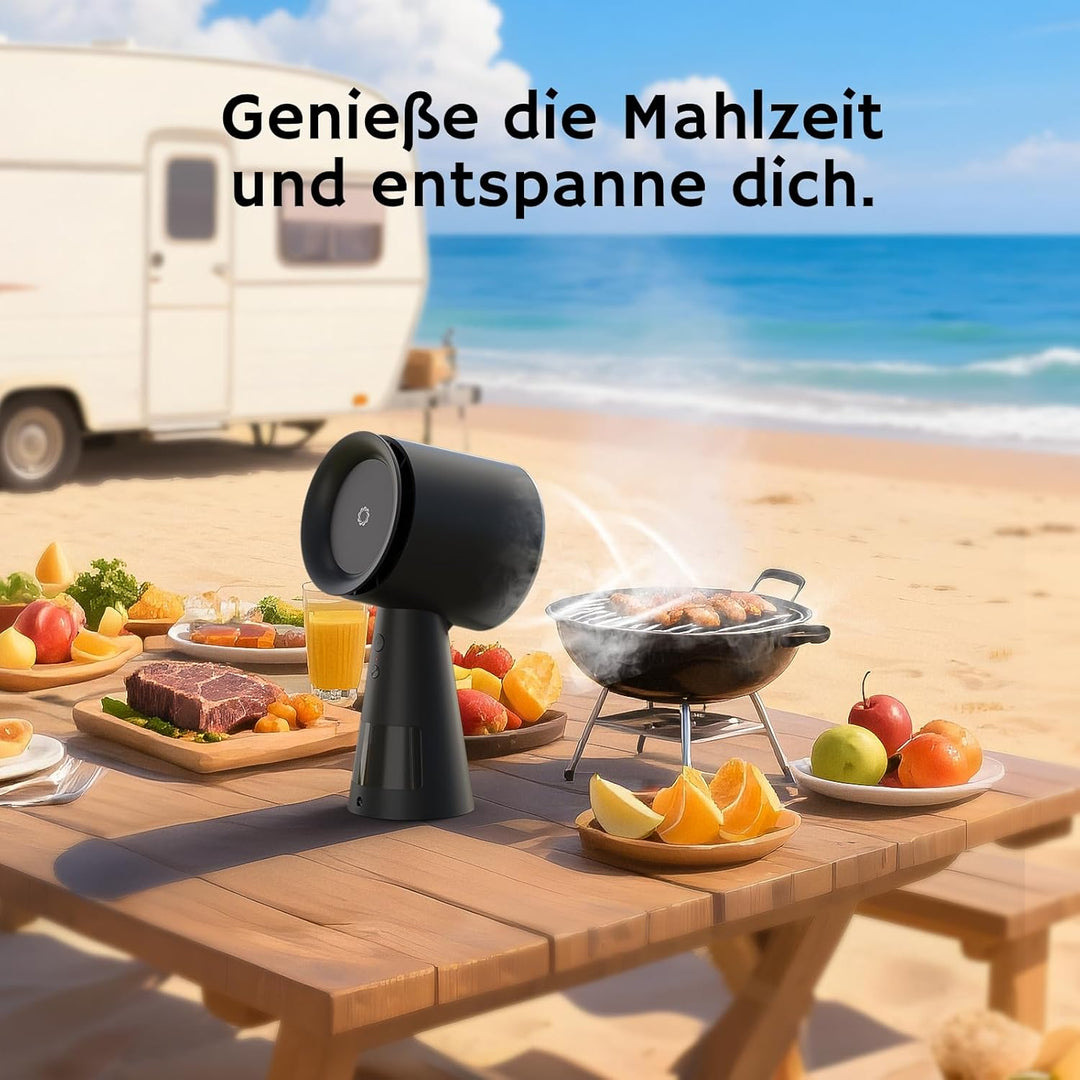 Airthereal Wiederaufladbare tragbare Dunstabzugshaube, Tisch-Dunstabzug mit Akku, 3 Lüftergeschwindi