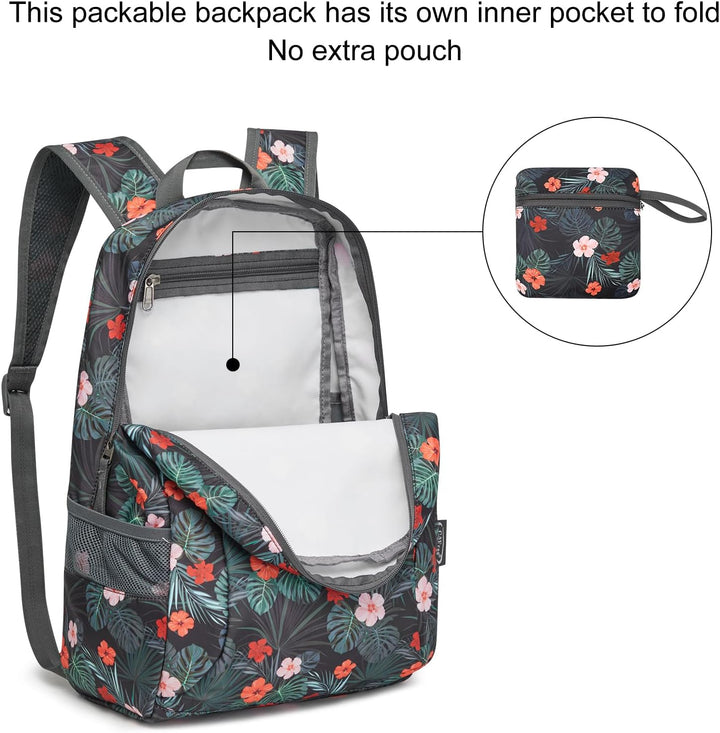 G4Free 20L Faltbarer Rucksack Ultraleichter Wanderrucksack Daypack für Männer Frauen und Kinder für