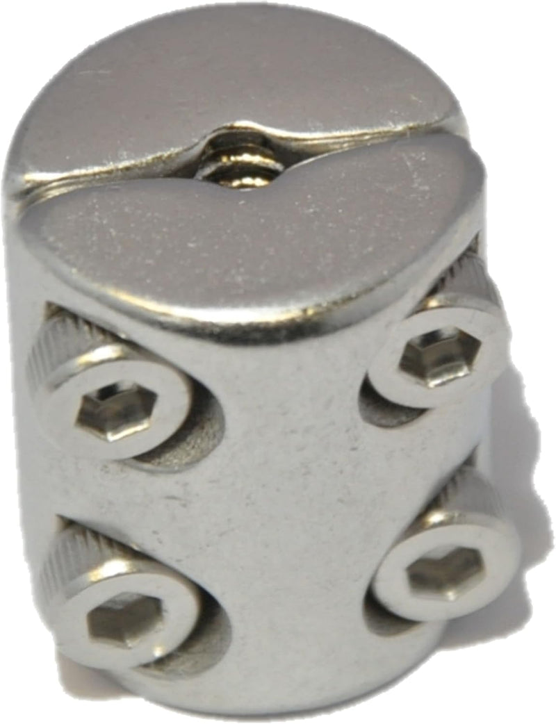 Klemmring für Drahtseil 6mm Drahtseilklemmring 2-tlg. mit 4 Schrauben Seilklemme Edelstahl A4 NIRO,