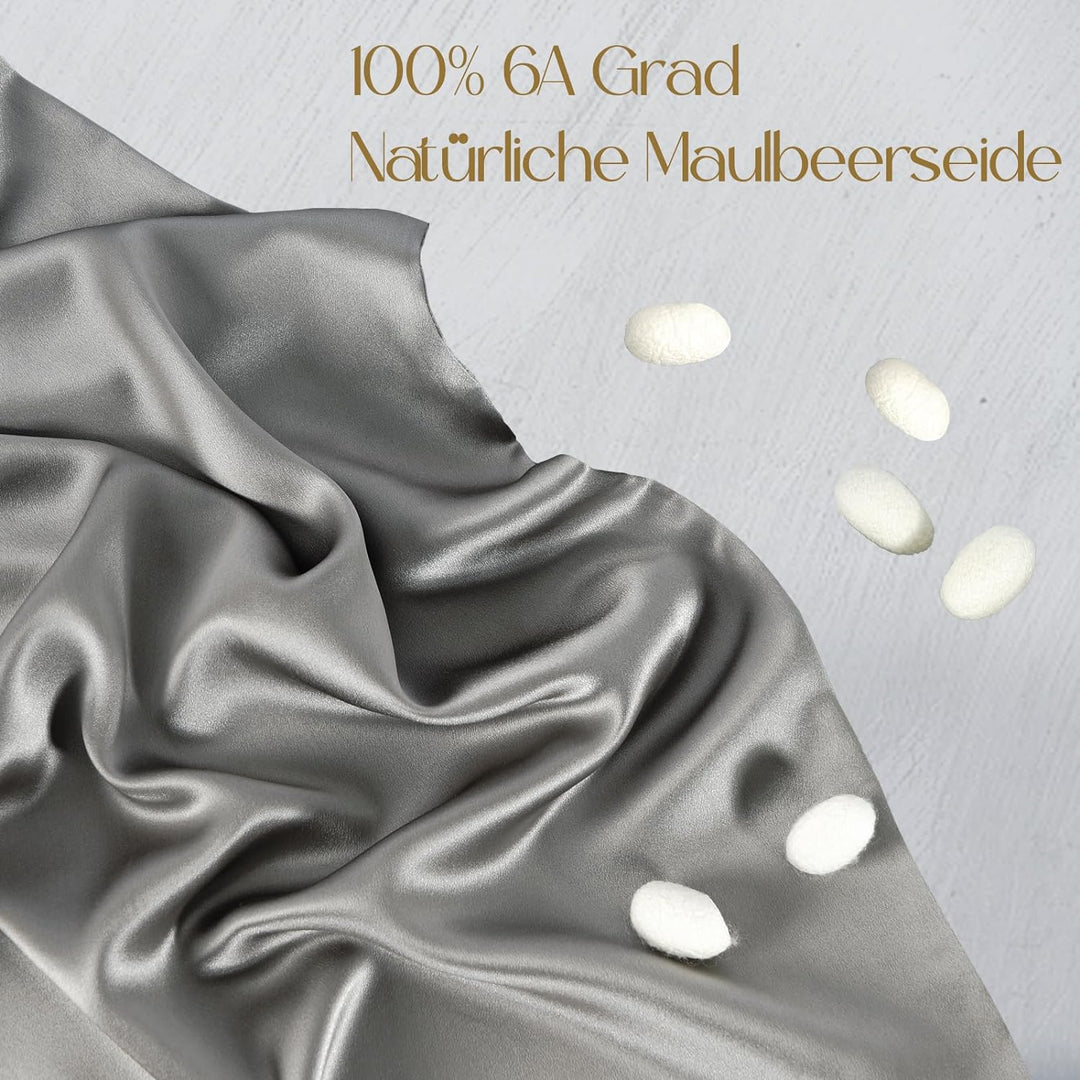 ZIMASILK Kissenbezug aus 100% Seide für Haare und Haut. Doppelseitige 19 Momme Reine Maulbeerseide K