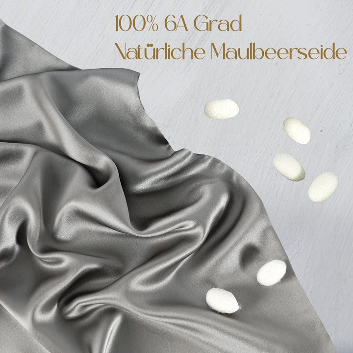 ZIMASILK Kissenbezug aus 100% Seide für Haare und Haut. Doppelseitige 19 Momme Reine Maulbeerseide K