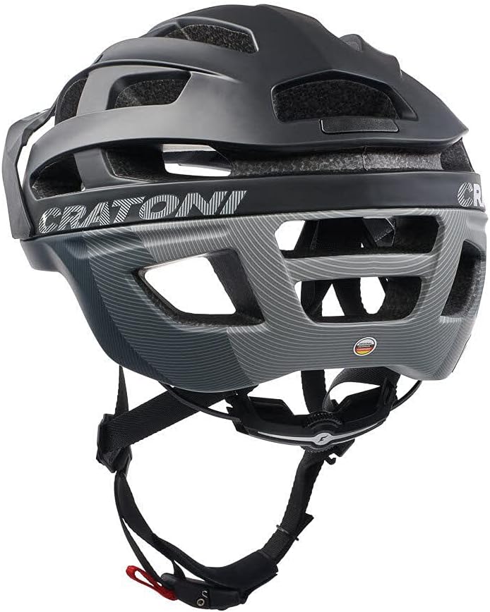 Cratoni Allrace Fahrradhelm Trail Endurohelm Bikehelm Allround Schwarz-Grau S-M 52-57, Schwarz-Grau