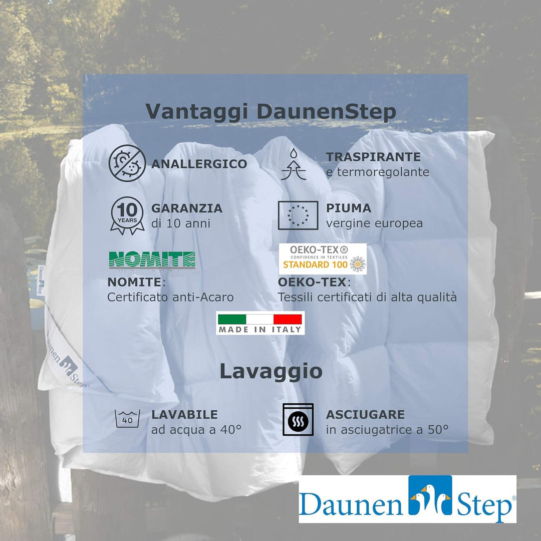 Daunen Step Daunenbettdecke D400 | Wärmegrad Mid-Season| 250x220 cm Wärmegrad Mid-Season 250x220 cm,