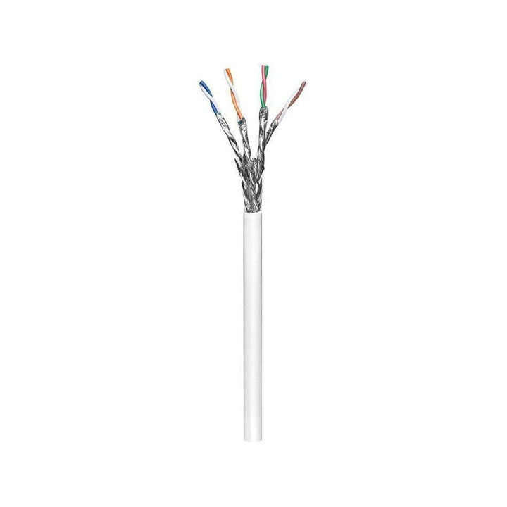 Goobay 94222 CAT 6 Netzwerkkabel, S/FTP (PiMF), Weiss