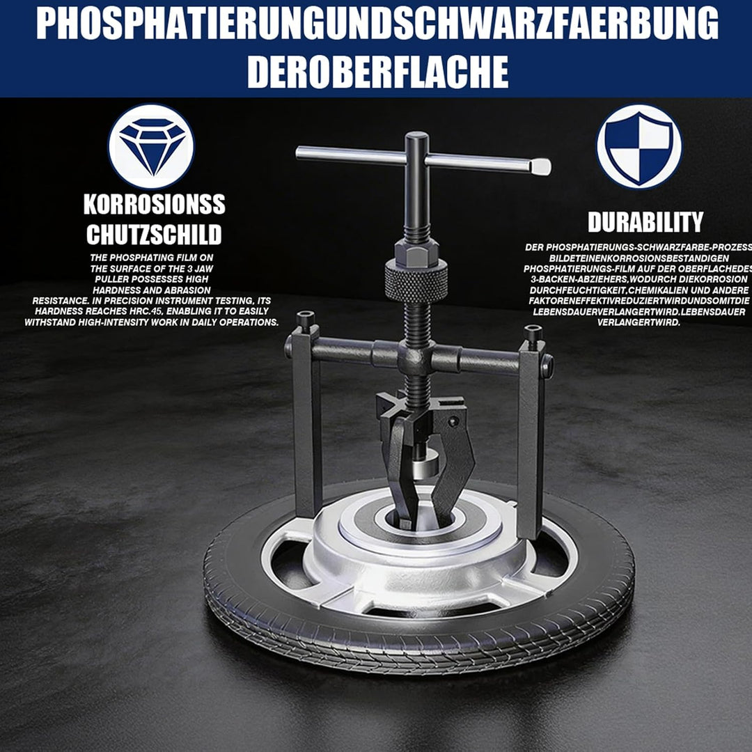 3 Backen Lagerabzieher Innenlager Abzieher aus CrV-Stahl 18-40mm Max. 1Ton | 3-Armig Innen Lager Abz