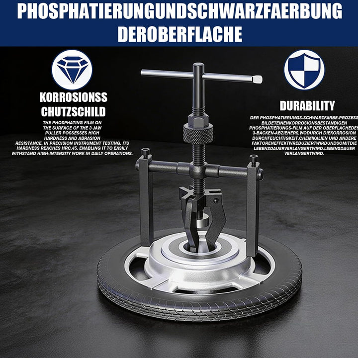 3 Backen Lagerabzieher Innenlager Abzieher aus CrV-Stahl 18-40mm Max. 1Ton | 3-Armig Innen Lager Abz